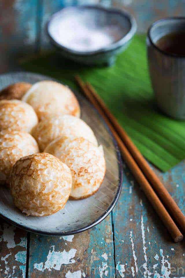 Asian coconut pancakes