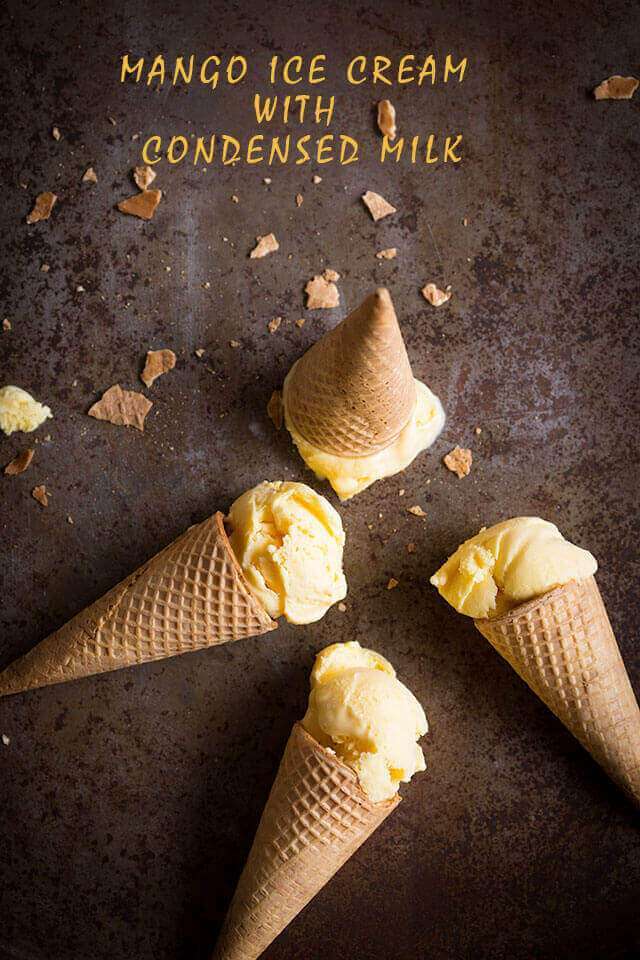 Mango icecream | insimoneskitchen.com