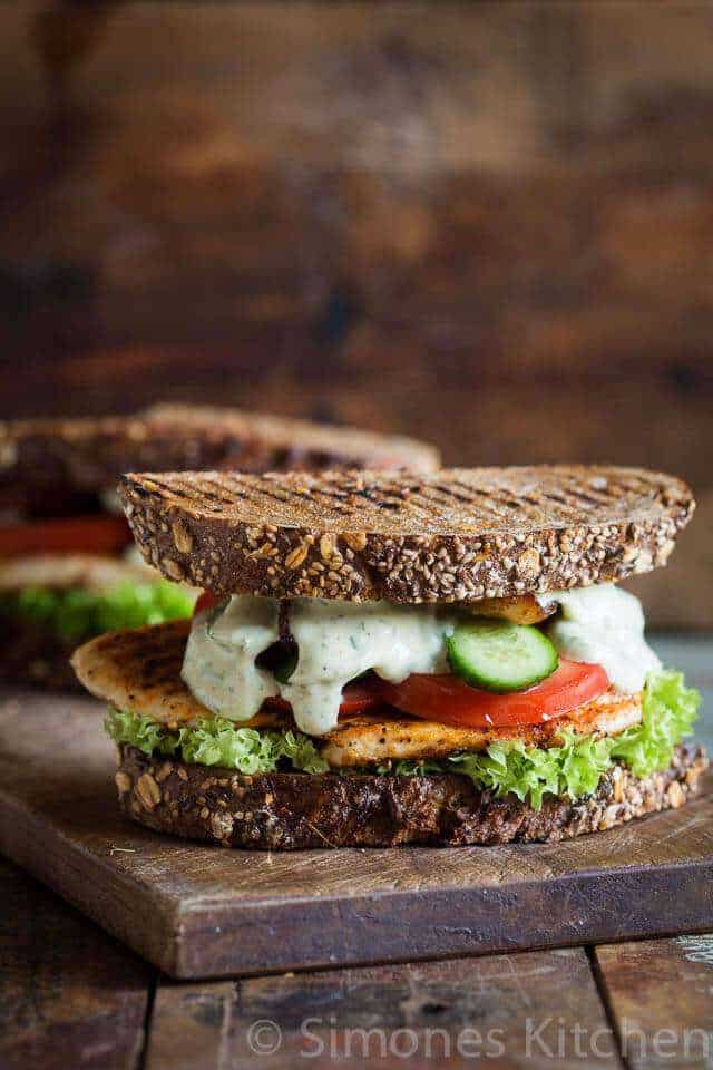 Grilled chicken sandwich | insimoneskitchen.com