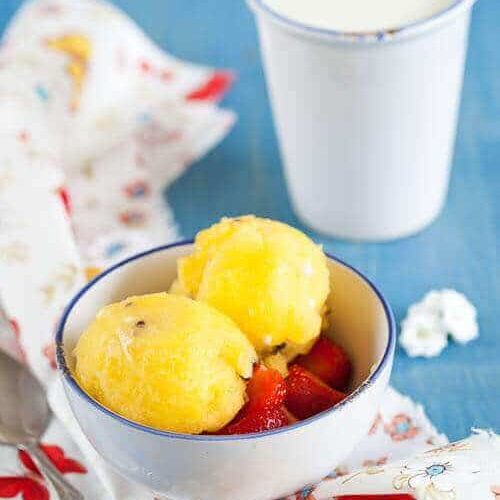 Yellow watermelon icecream | insimoneskitchen.com