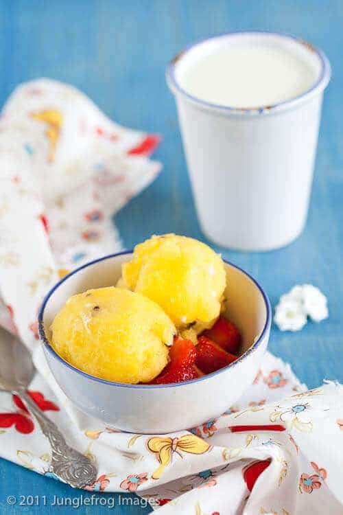 Yellow watermelon icecream | insimoneskitchen.com