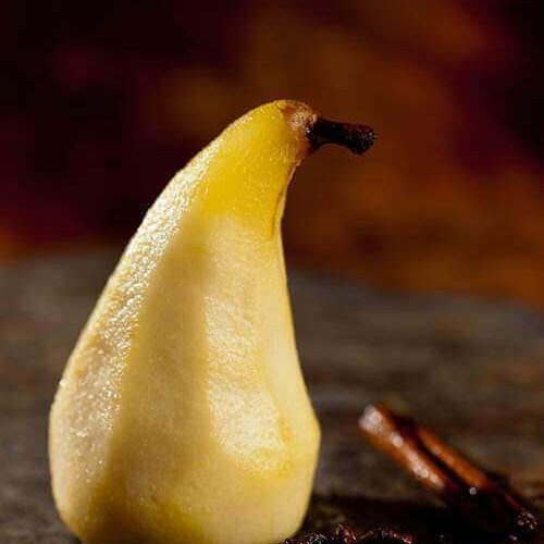 Honey poachd pears with star anise | insimoneskitchen.com