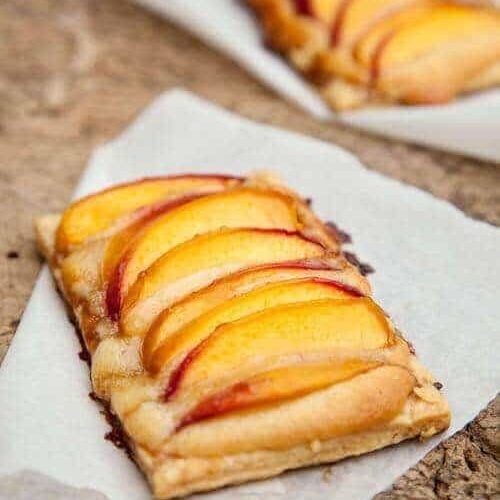 Nectarine frangipane flan | insimoneskitchen.com