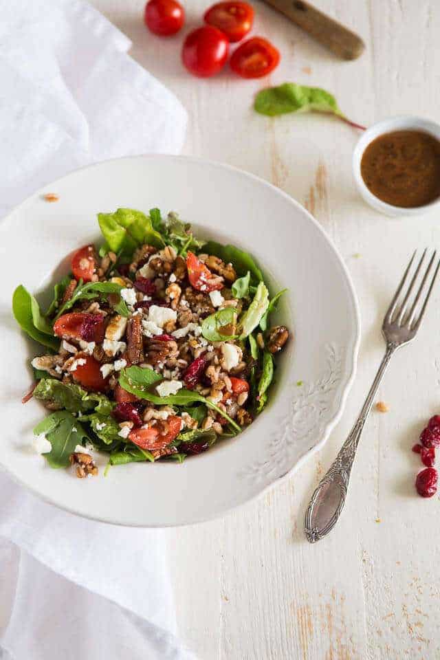 Farro salade met feta | insimoneskitchen.com