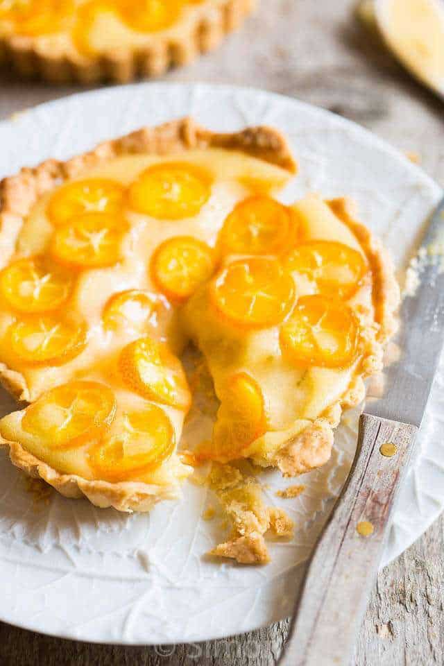 Limecurd tarts with kumquats | insimoneskitchen.com