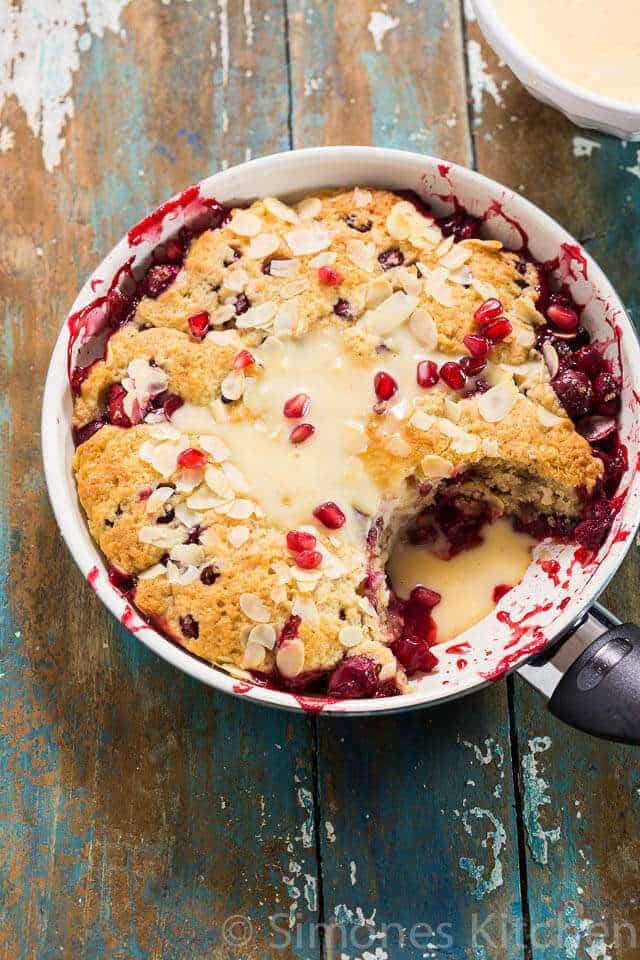 cranberry and pomegranate pie | insimoneskitchen.com