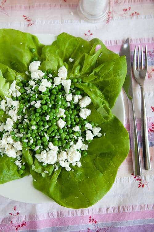 Gren peas with feta | insimoneskitchen.com