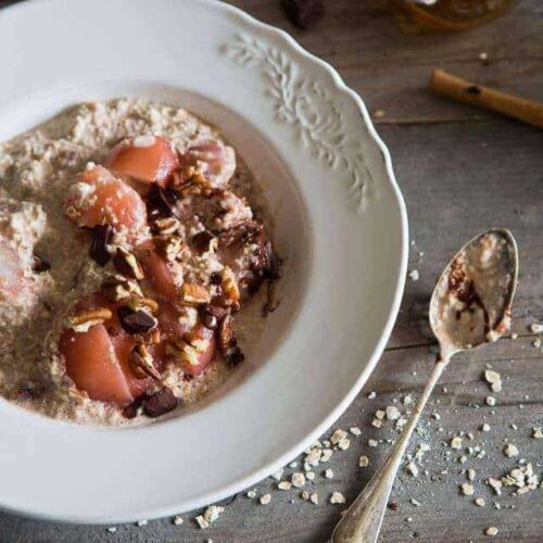 Stoofpeertjes met havermout | insimoneskitchen.com