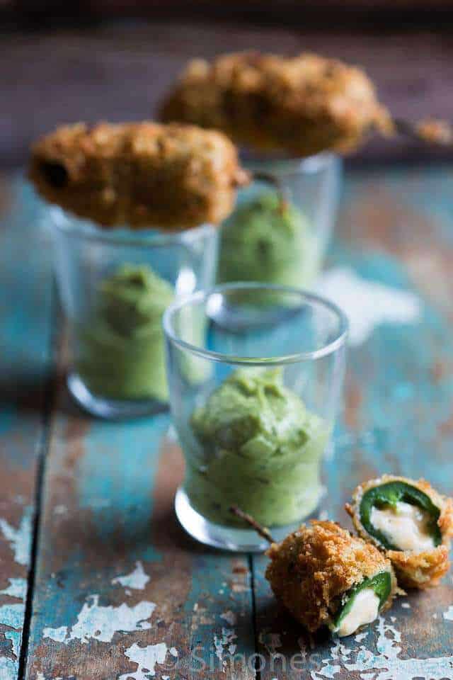 Stuffed jalapeño poppers