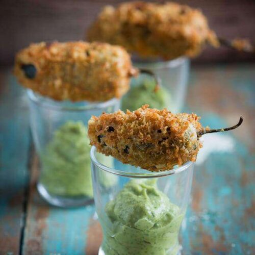 Stuffed jalapeño poppers