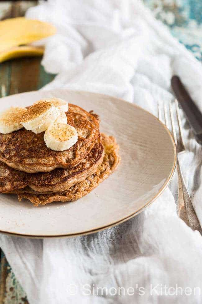 Boekweit pannenkoekjes met banaan | insimoneskitchen.com