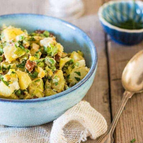 Aardappelsalade in de dudefood kitchen | insimoneskitchen.com