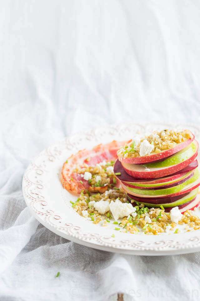 Biet, appel en freekeh salade | insimoneskitchen.com