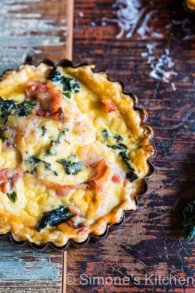Kale quiche