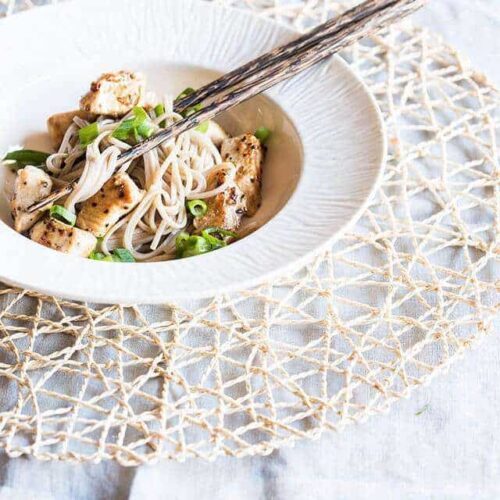 Lemon pepper soba noodles | insimoneskitchen.com