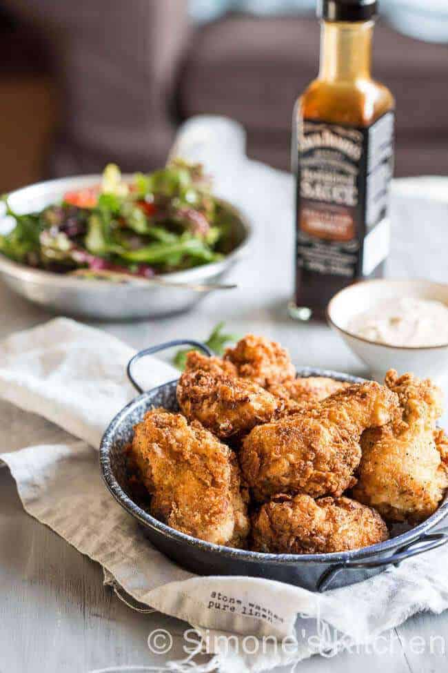 Golden fried crisp chicken | insimoneskitchen.com
