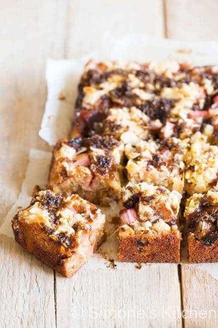 Rhubarb hazelnut cake | insimoneskitchen.com
