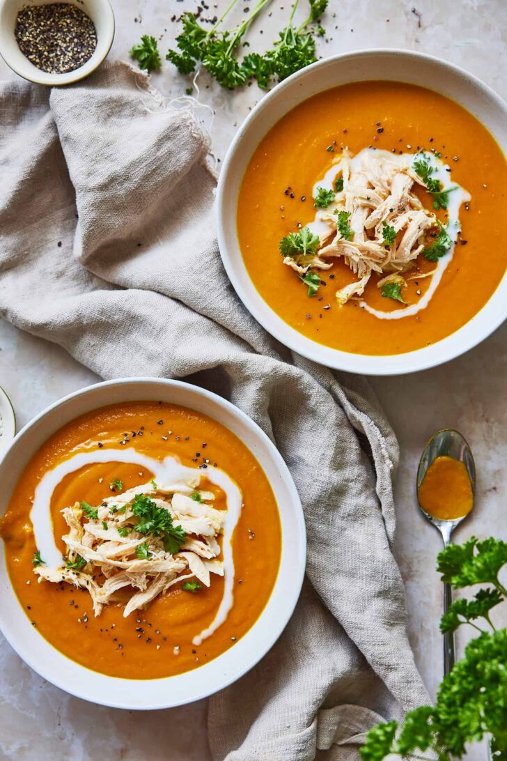 sweet potato soup with chicken
