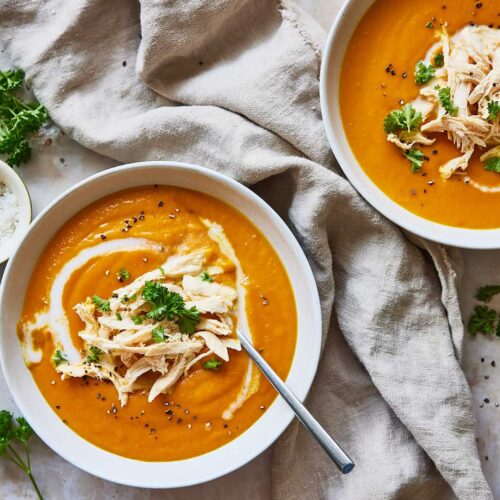 sweet potato soup with chicken
