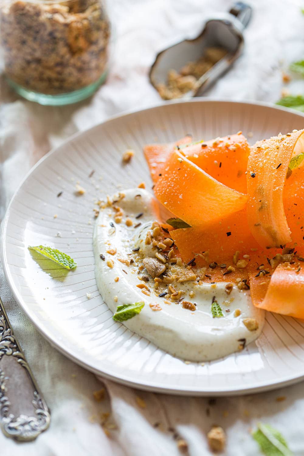 Carrot salad with dukkah
