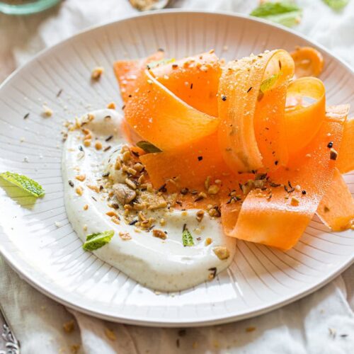 Carrot salad with dukkah