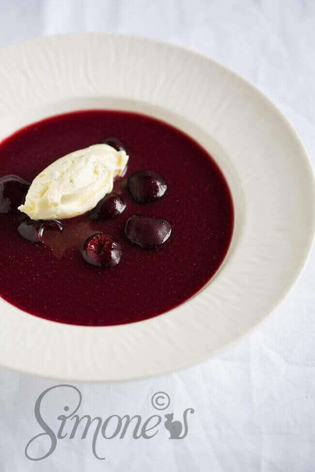 Cherry soup | insimoneskitchen.com
