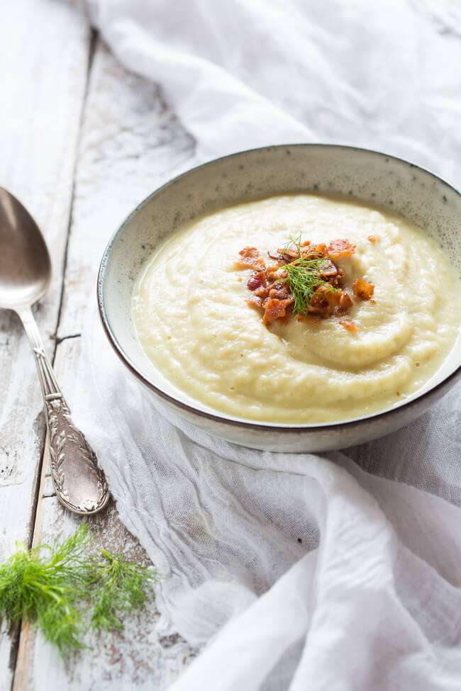 Salsify soup with celeriac | insimoneskitchen.com