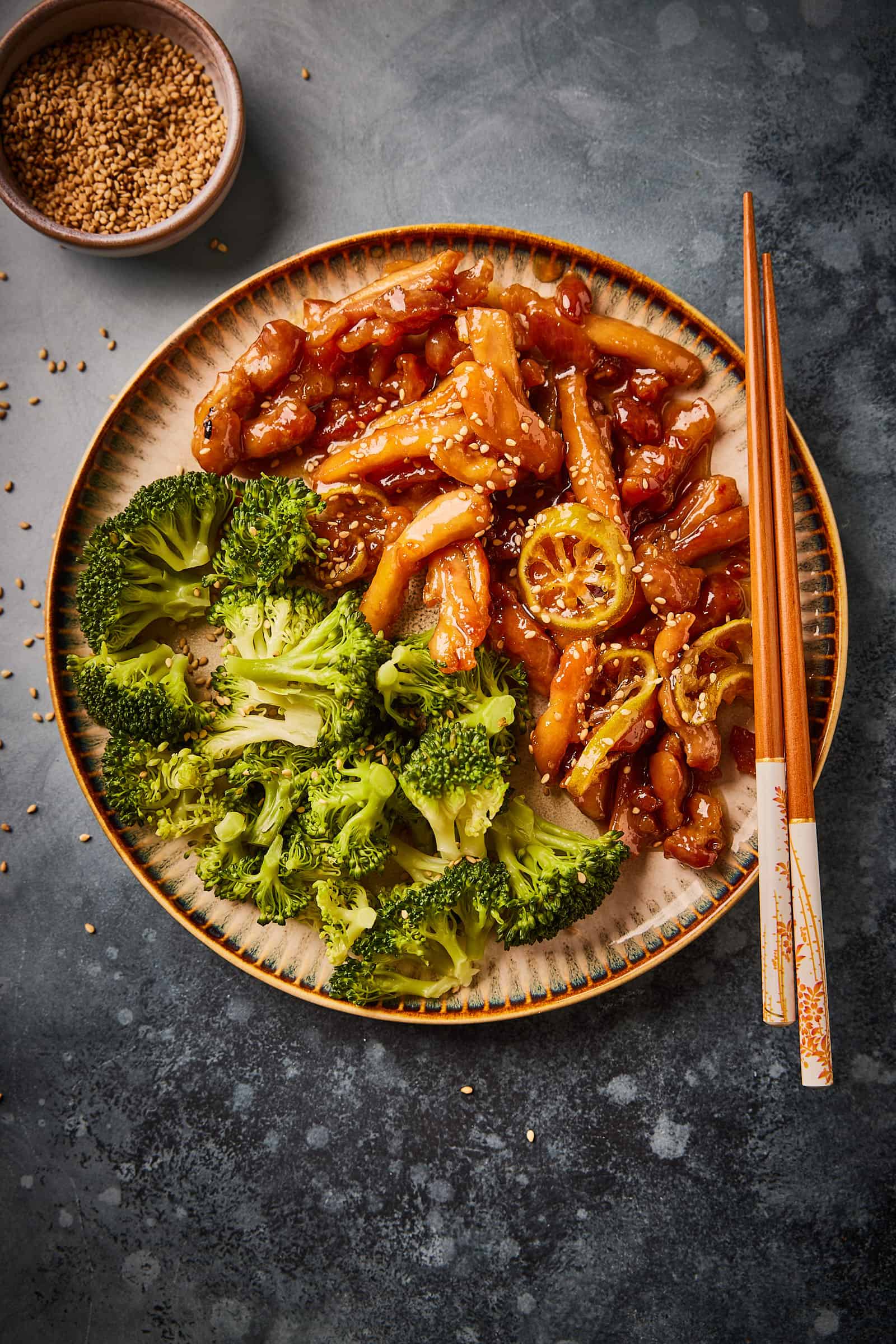 Sticky ginger and lime chicken