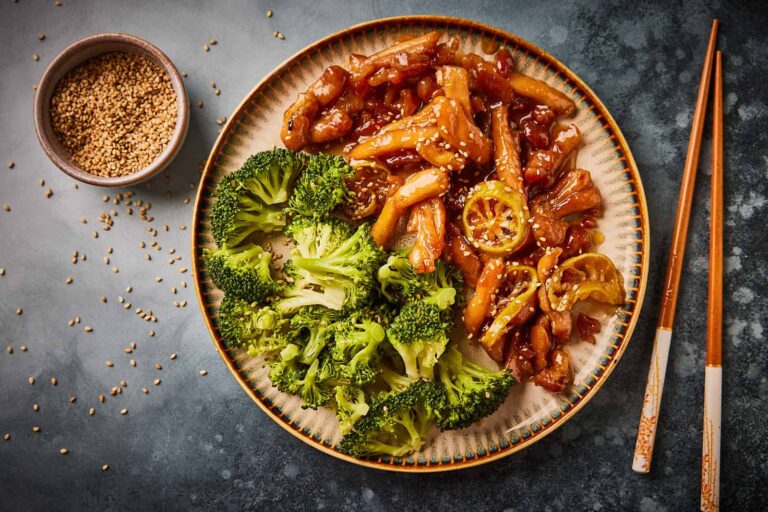 Sticky ginger and lime chicken