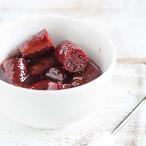 Chorizo in red wine | insimoneskitchen.com