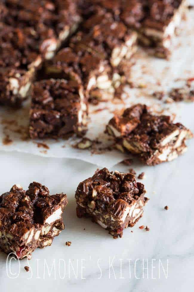 Rocky road with marshmallows | insimoneskitchen.com