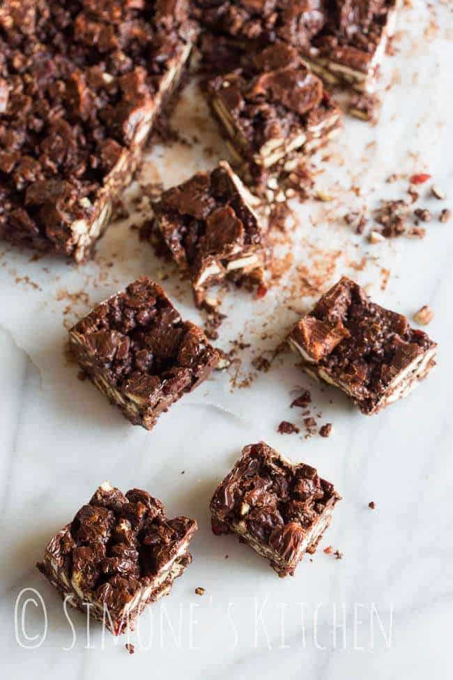 Rocky road with marshmallows | insimoneskitchen.com
