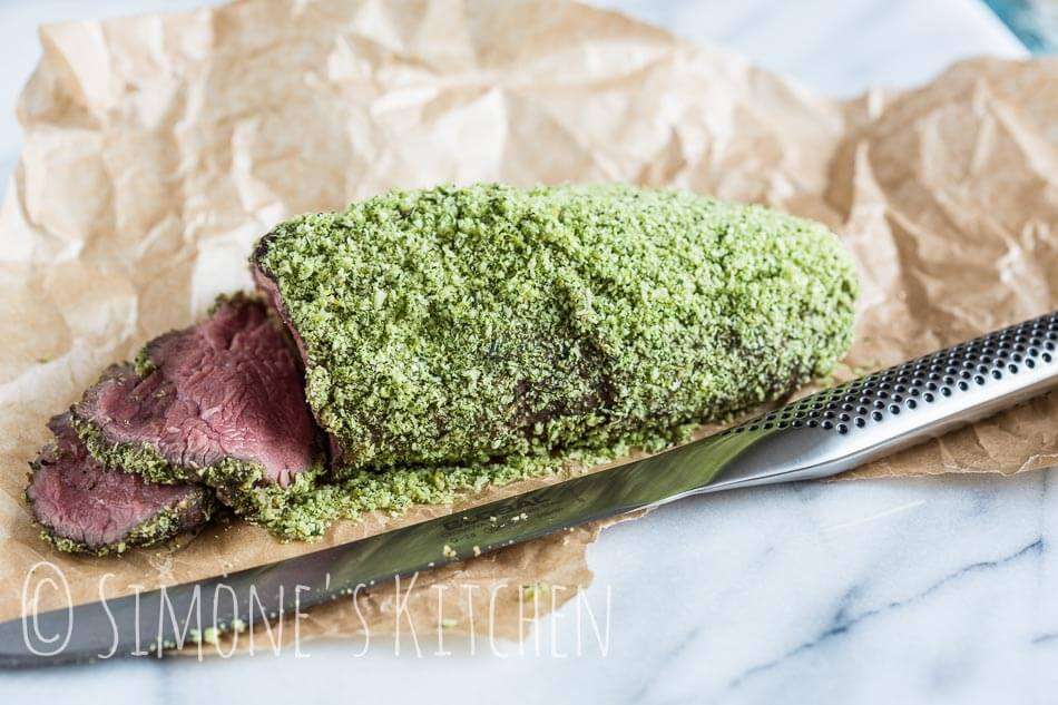 Roast beef with herby crust | insimoneskitchen.com