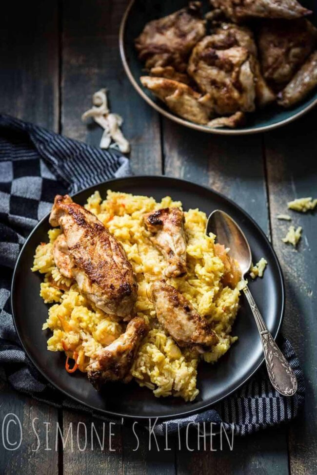 Ricedish with oriental chicken | insimoneskitchen.com