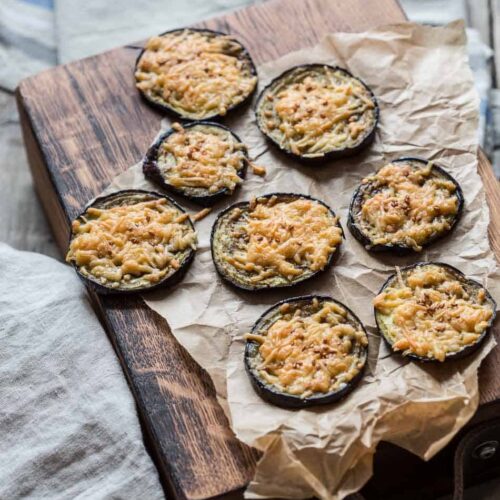 eggplant snacks with cheese