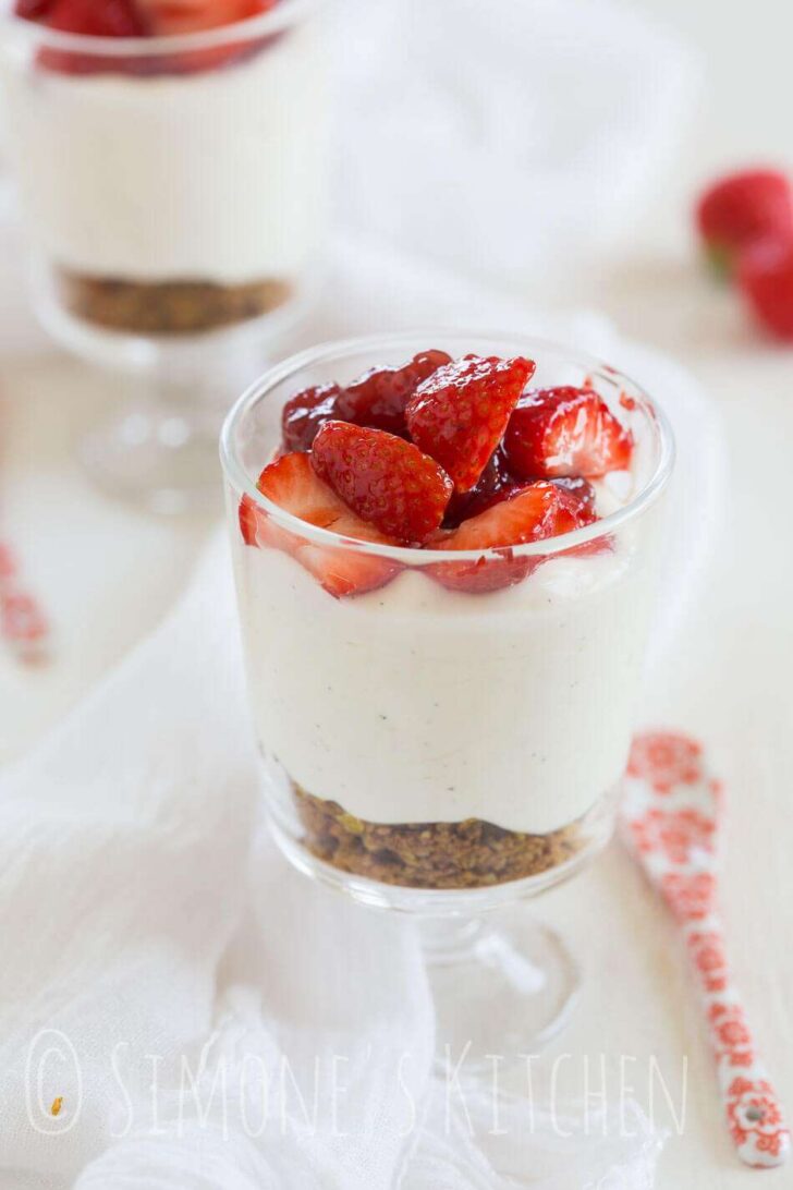 Glasses with fastest cheesecake