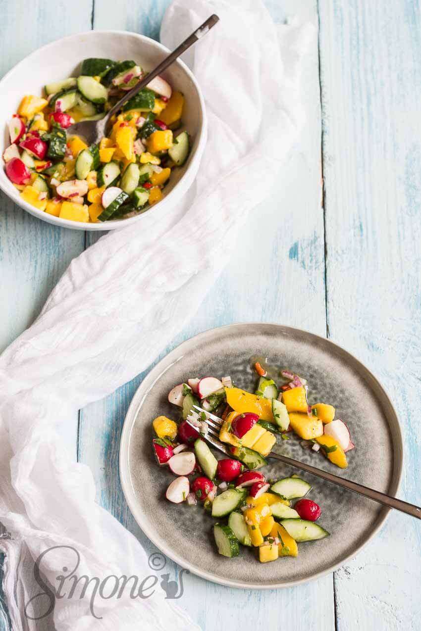 Spicy mango salad | insimoneskitchen.com