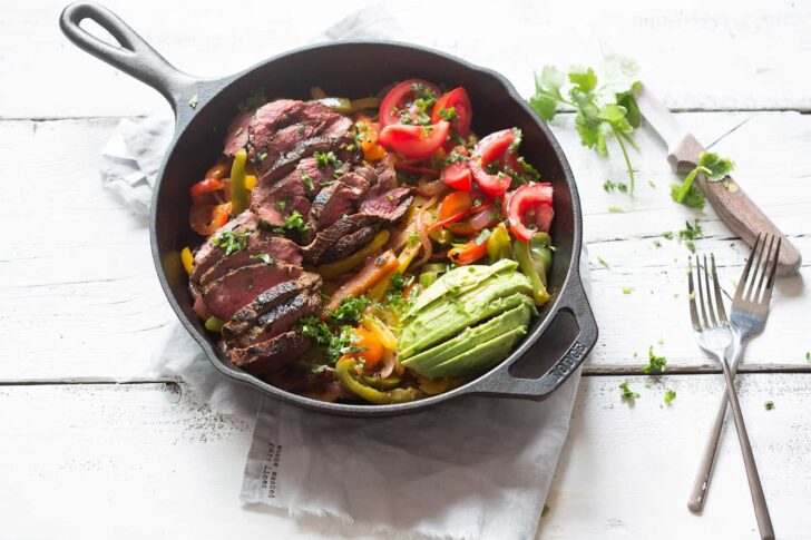 whole30 beef fajitas