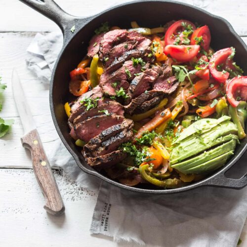 whole30 beef fajitas