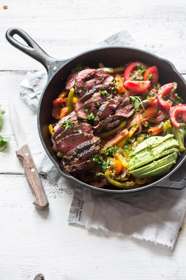 whole30 beef fajitas