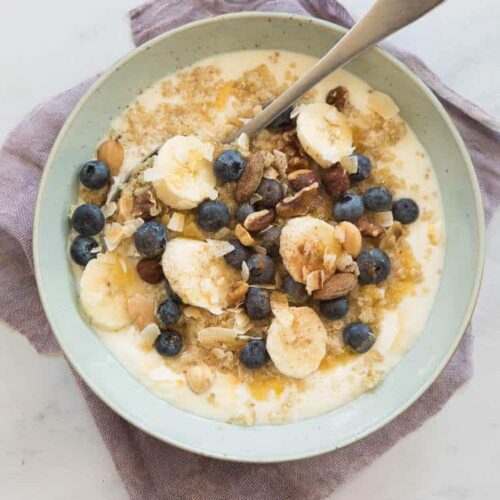 Quinoa breakfast bowl