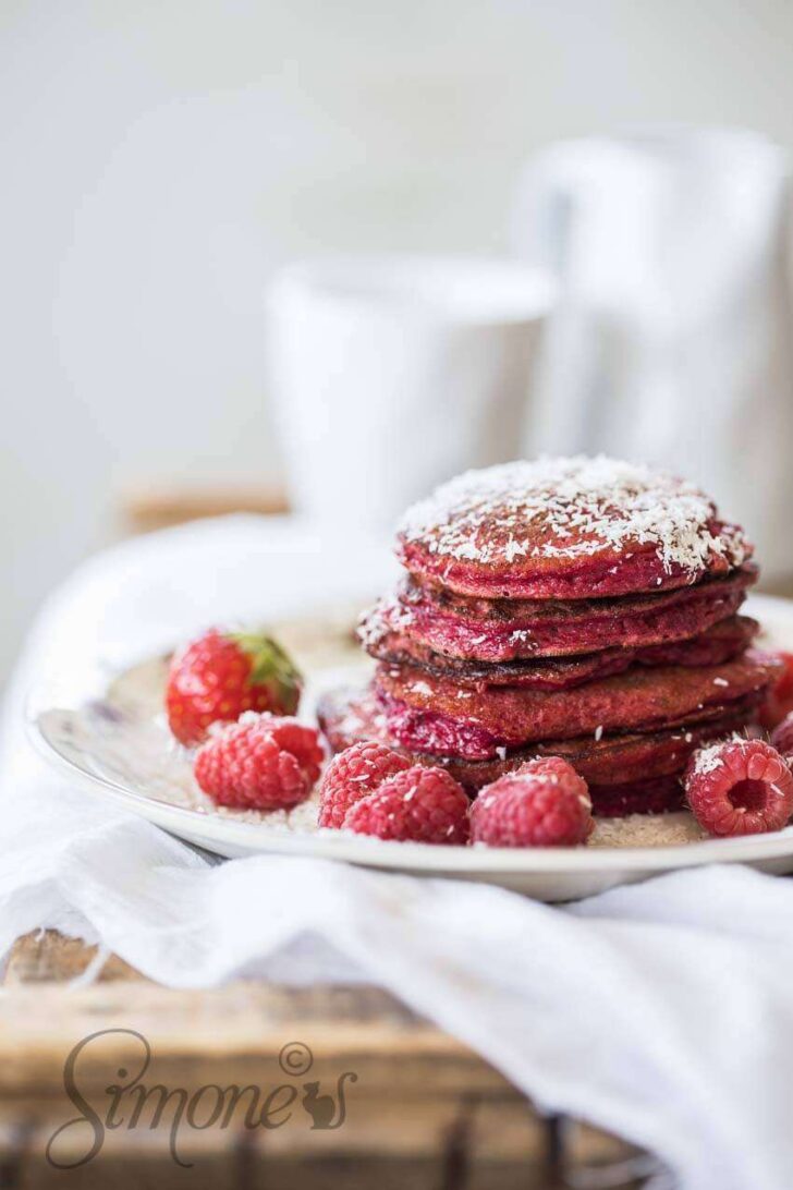 Gluten free beetroot pancakes | insimoneskitchen.com