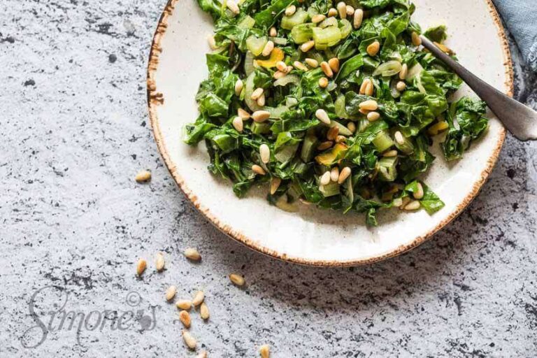 Swiss chard with garlic