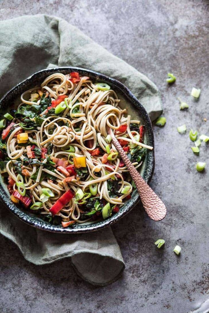 Pasta with swiss chard