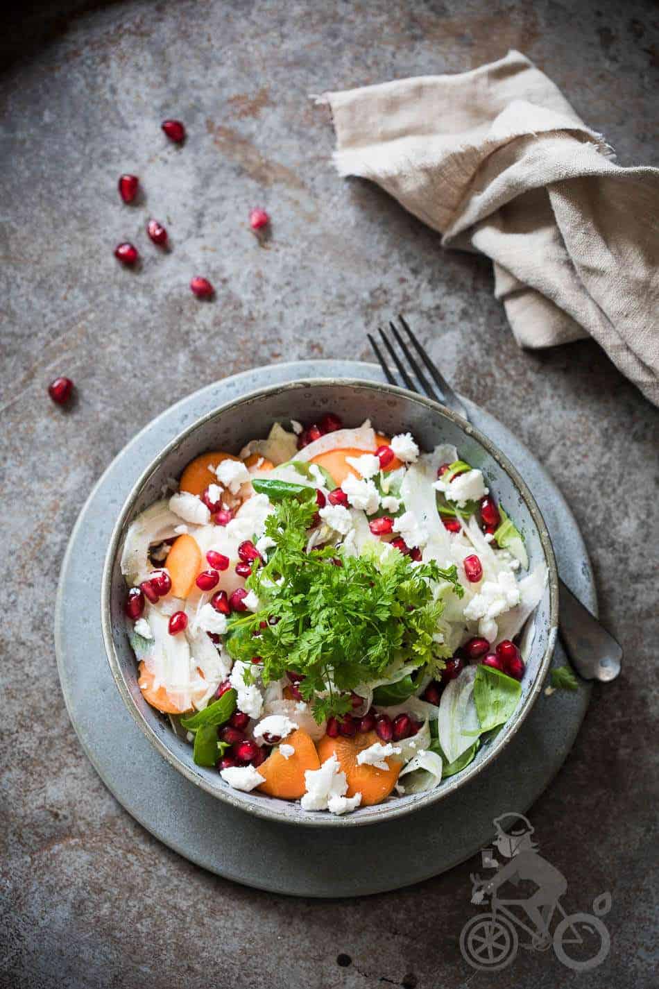 Fennel salad with pomegranate | insimoneskitchen.com
