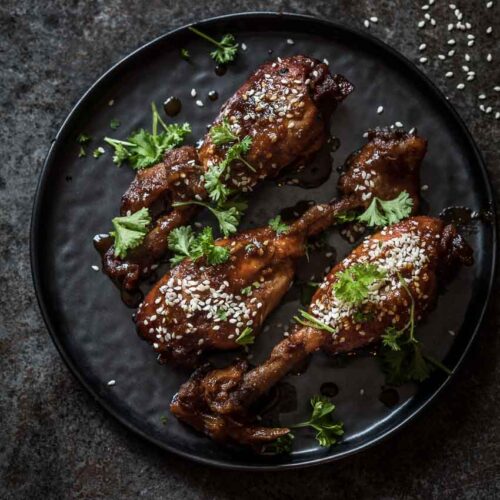 Sticky drumsticks | insimoneskitchen.com