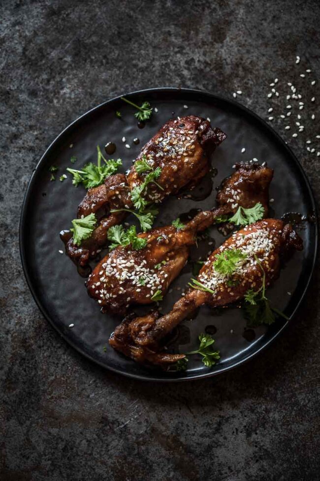 Sticky drumsticks | insimoneskitchen.com