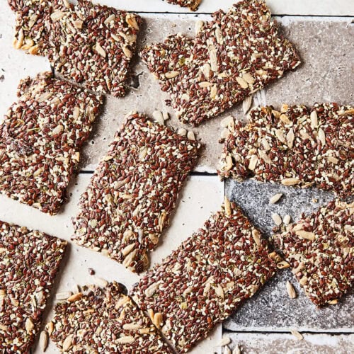 Flax seed crackers