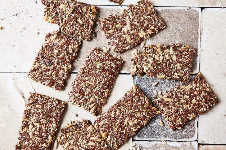 Flax seed crackers