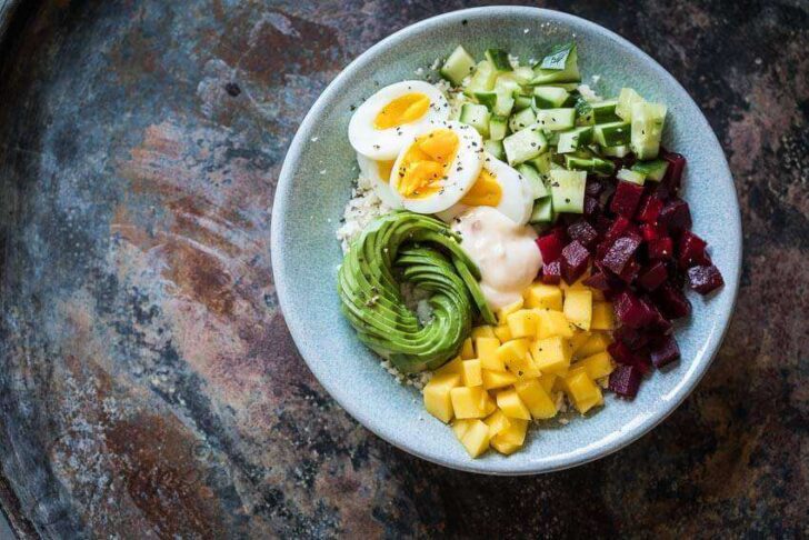 Low carb poke bowl